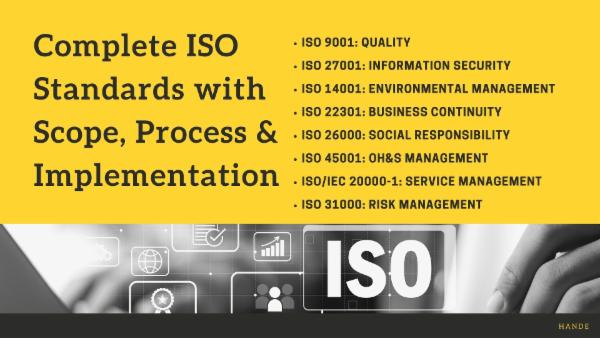 Certification in ISO Standard: A complete package on guidelines ...