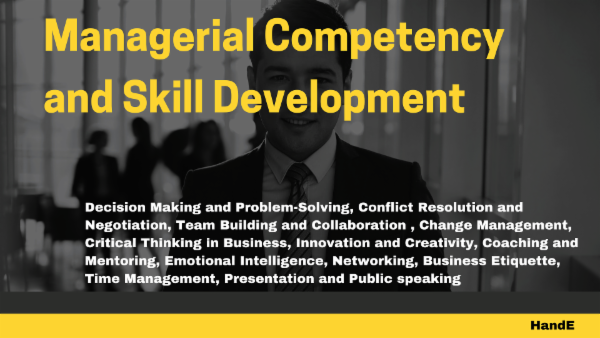 Managerial Competency and Skill Development